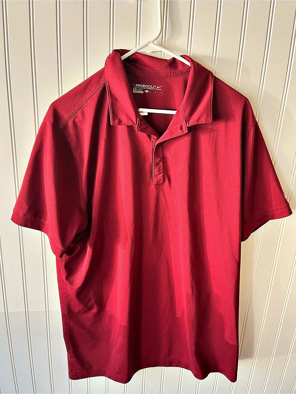 Nike Golf Dri-FIT Classic Polo Red Large